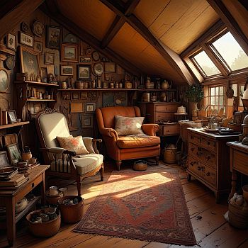 Cluttered room